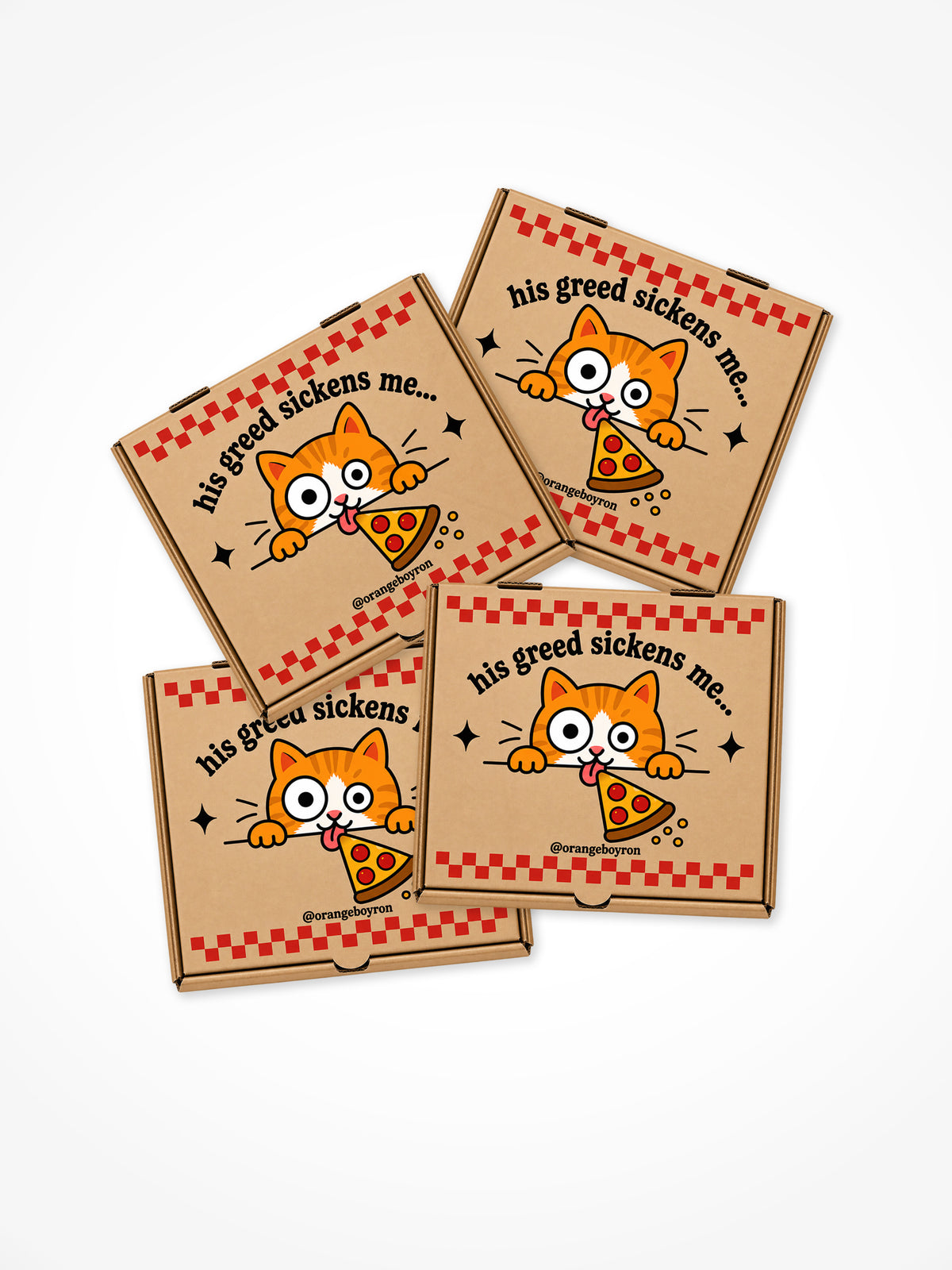 His Greed Sickens Me - Sticker 4 Pack