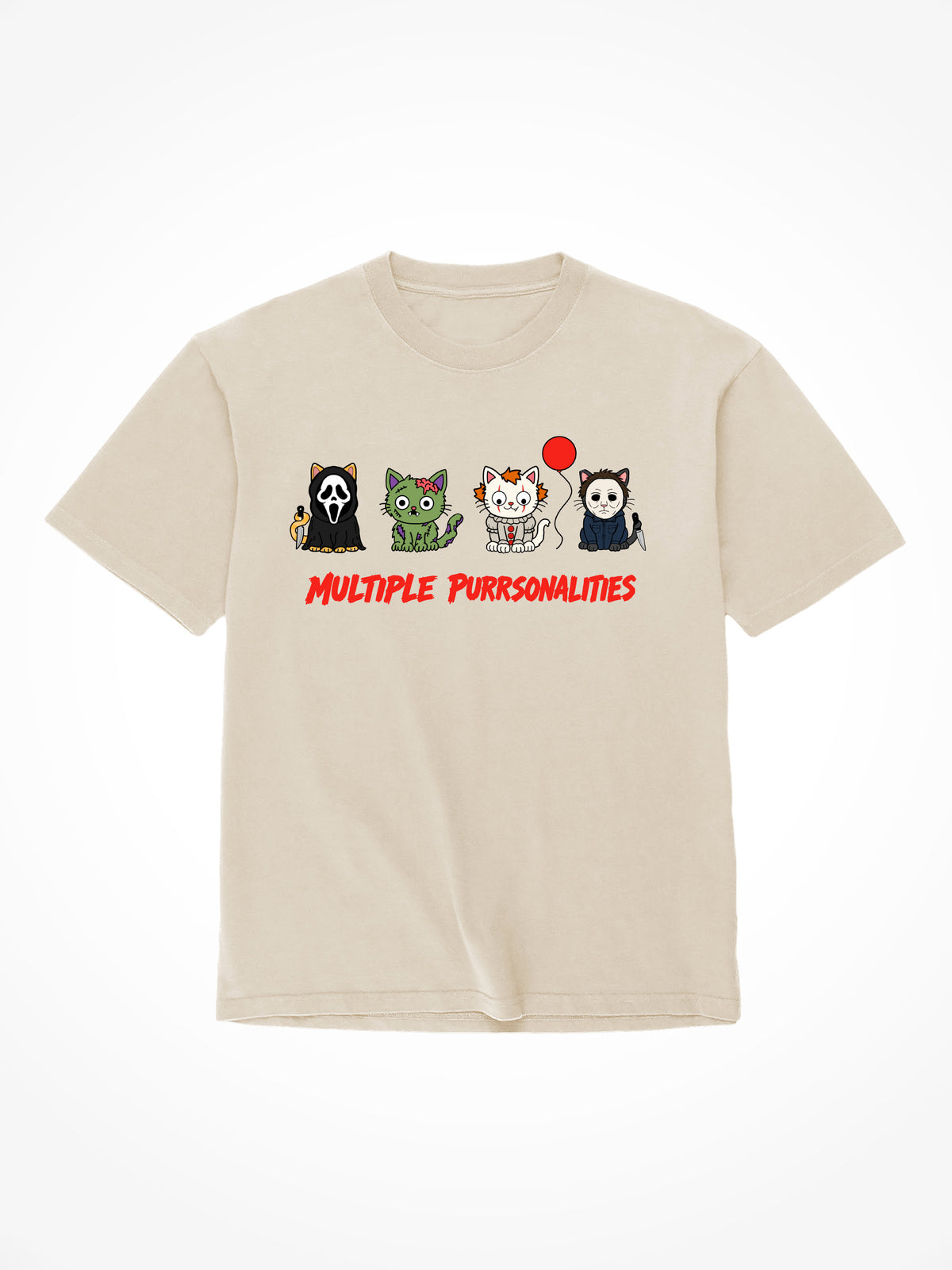 Multiple Purrsonalities Spooky - T-Shirt